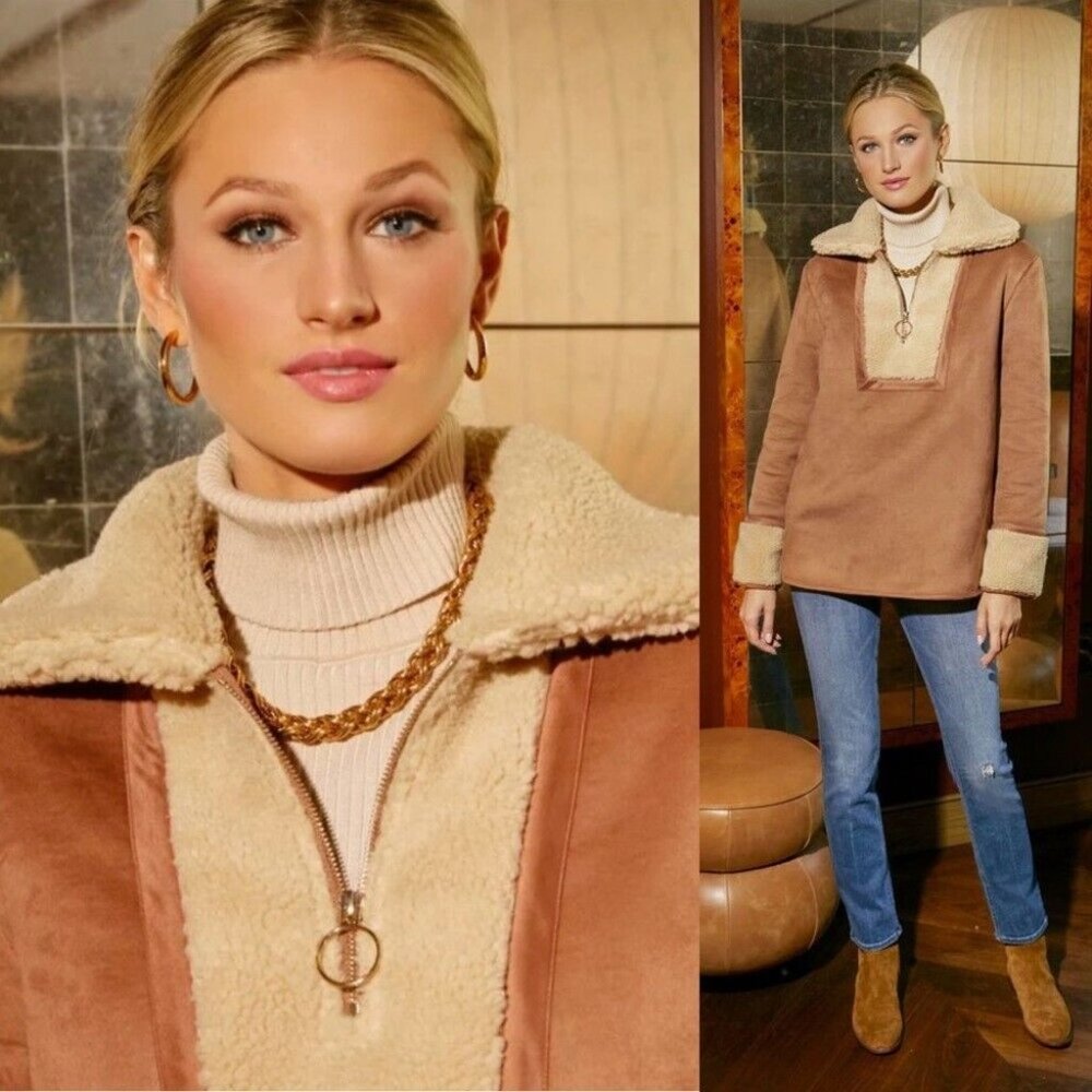 Tuckernuck Tan and Cream Teddy Jacket